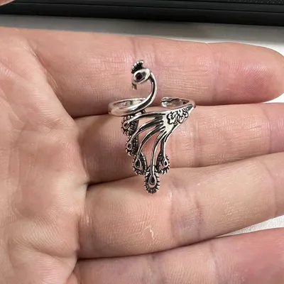 Fashionable personality exaggerated peacock ring