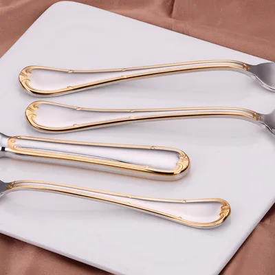 Knife Fork And Spoon Hotel Restaurant Western Tableware Household Light Luxury Tableware Set