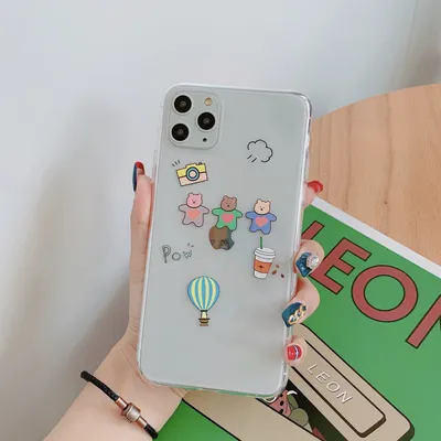 Ins cute bear mobile phone case