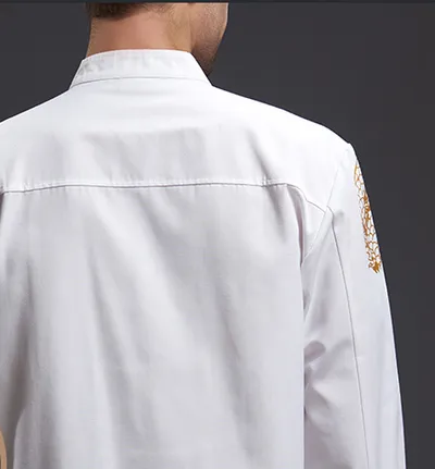 High-grade Chef Work Clothes Men's Dragon Robe Fashion