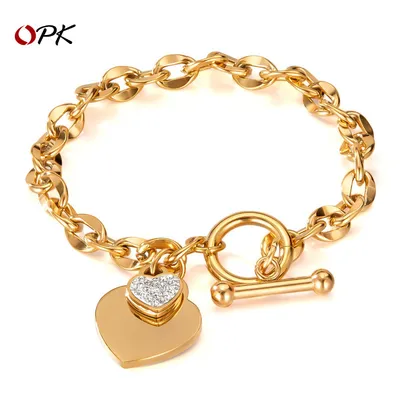 Love Stainless Steel Jewelry Buckle High-end Titanium Steel Bracelet