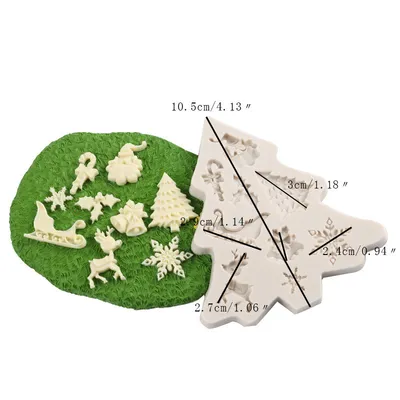 Christmas Tree DIY Silicone Fondant Baking Mold
