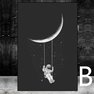 Astronaut Space Dream Stars Oil Painting Canvas Painting