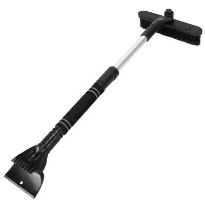 3 Color Options -- 1Pc 3 In 1 Windshield Ice Scraper Extendable Car Snow Removal Tool Telescoping Car Broom Snow Shovel Automobile Frost Removal