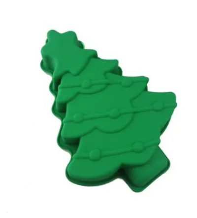 Silicone Cake Mould Single Hole Christmas Tree Baking Pan