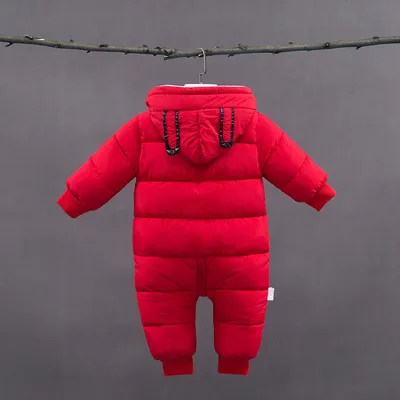 Baby One-piece Plus Velvet Thick Warm Cotton Coat