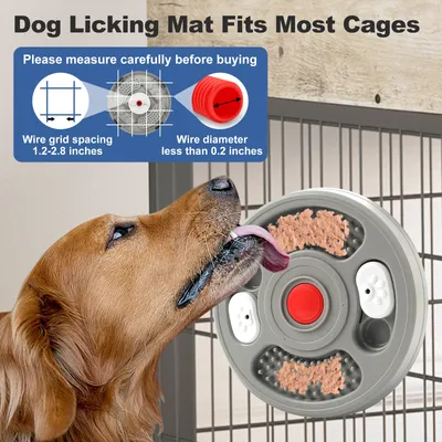 Dog Slow Feeder Device Pet Anti Suffocation Bowl 2 In 1 Treat Puzzle & Lick Mat Anti Slip And Large Capacity Feeder Pet Supplies
