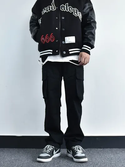 Casual Trousers Vibe Straight Loose Autumn And Winter Ins Wind Overalls Men's