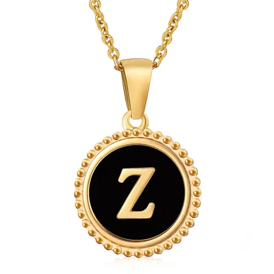 Fashion Stainless Steel Letter Necklace Female