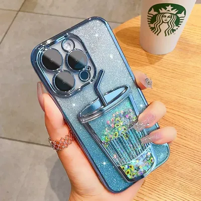 Electroplating Milky Tea Cup Phone Case