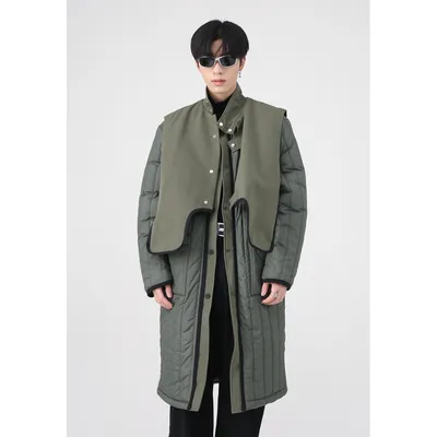 Men's True Two Piece Detachable Mid Length Jacket