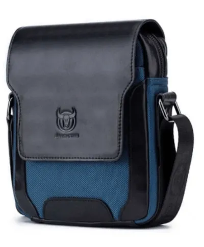 Diagonal business leather bag