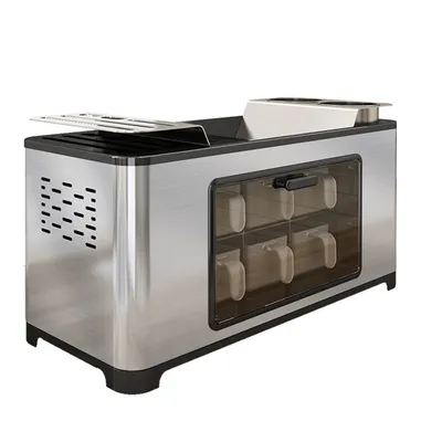 Stainless Steel Kitchen Sauce Seasoning Jar Tool Post Chopsticks Boxes Capped Necessities Sauce Vinegar Dressing Shelf