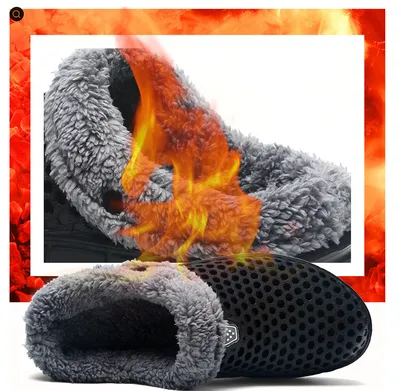 Large Size Cotton Slippers Couple Models Foot Hole Shoes Bag Heel Home