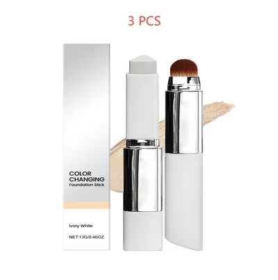 2-in-1 Color-Changing Foundation Stick Clear And Non-stuck Powder Daily External Foundation