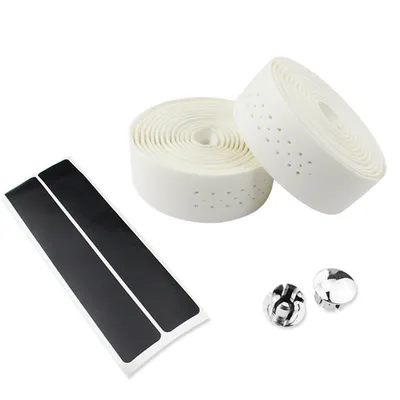 Wear-resistant anti-skid road handlebar with bicycle strap