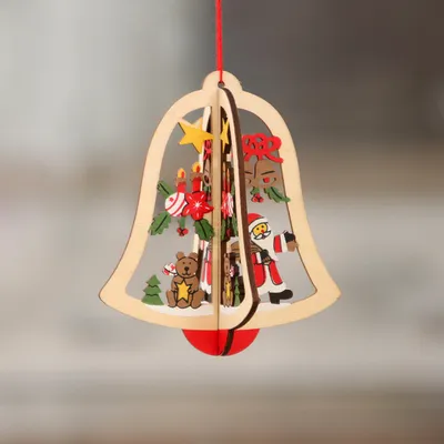 New Christmas Wooden Creative Pendant Decoration Supplies