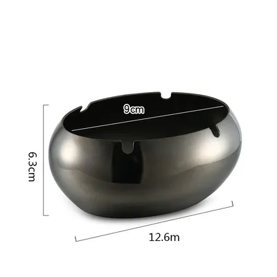 Thickened Stainless Steel Ashtray With Lid