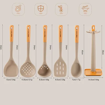 Non-stick Silicone Spatula Household High Temperature Set