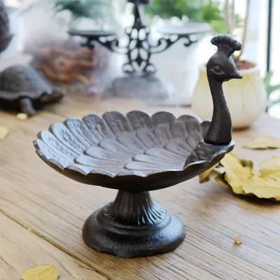 Vintage Creative Cast Iron Craft Decorative Dried Fruit Plate