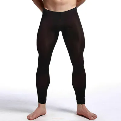 Men's Fashion Casual Warm Solid Color Leggings