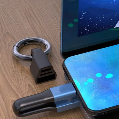 Key Chain Data Cable Short Portable Fast Charge Line