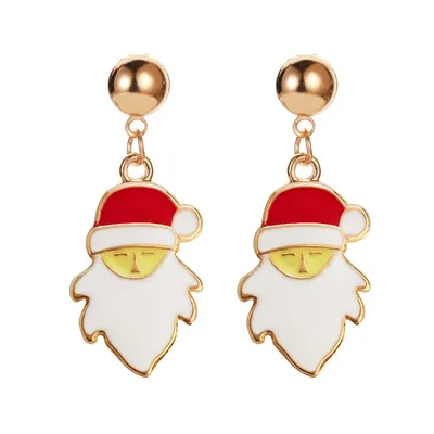 Christmas Snowflake Pumpkin Rainbow Earrings Women