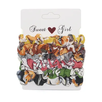 Flannel large intestine hair ring set