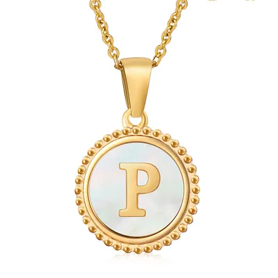 Fashion Stainless Steel Letter Necklace Female