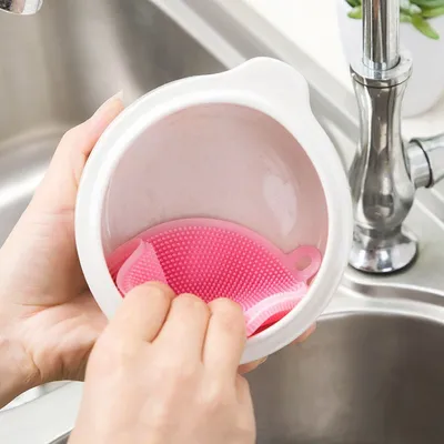 Multifunction Silicone Dish Bowl Cleaning Brush Magic Scouring Pad Pot Pan Wash Brushes Kitchen Washing Tool