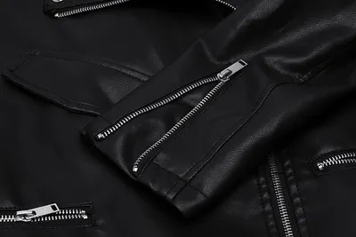 Women Loose Belt Casual Bike Jacket