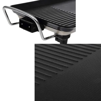Large Teppanyaki Grill Table Electric Hot Plate Bbq Griddle Camping 1500W