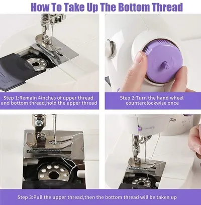 Electric Sewing Machine, Portable Multi-functional Household Desktop Mini Sewing Machine, UK