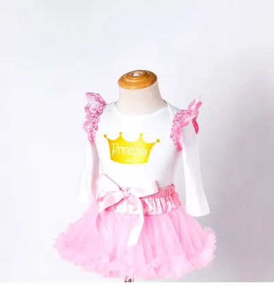 Cross-border baby children's holiday crown romper