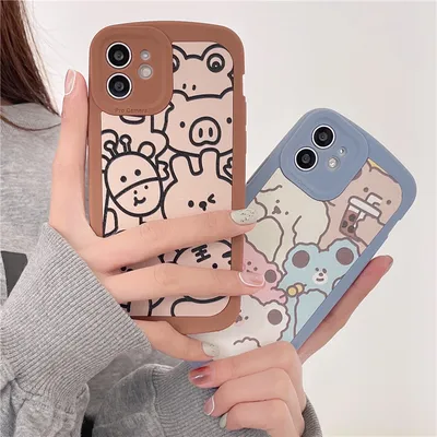 Cartoon Doodle Full Screen Animal Phone Case