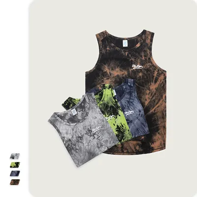 Personalized tie-dye vest for men