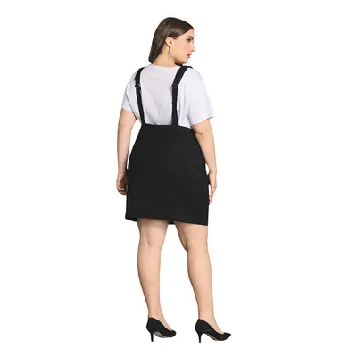 Large size suspenders jeans women's foreign trade
