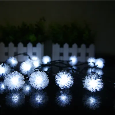 20 مصباح سلسلة يعمل بالطاقة الشمسية بتقنية LED