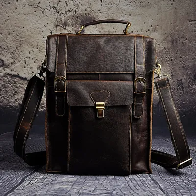 Leather Backpack Men