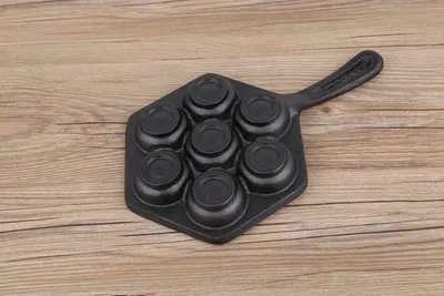 Household Cast Iron Oversize 5cm Pot Mould 7 Hole Cake Mould