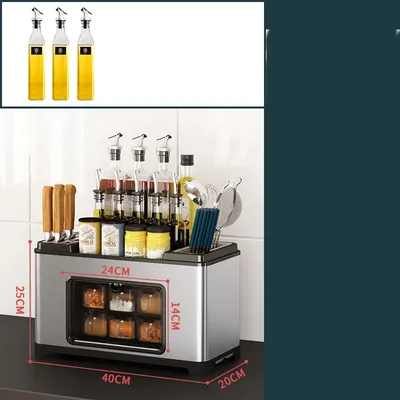 Stainless Steel Kitchen Condiment Storage Rack