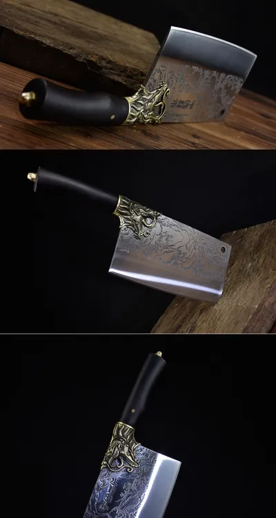 The Tiger Goes Down -China Longquan Bone Cutter