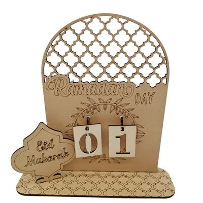 Home Wooden DIY Countdown Calendar Decorative Ornaments