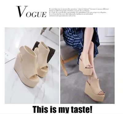 Stylish wild wedge sandals