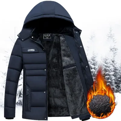 Men's middle-aged and elderly warm cotton padded jacket