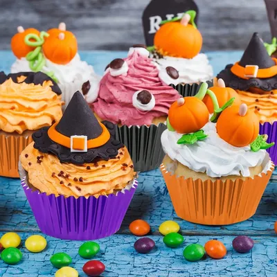300 Pcs Halloween Foil Cupcake Liners Black Purple Orange Foil Metallic Cupcake Wrappers Muffin Liners For Halloween Party Supplies Table Decor