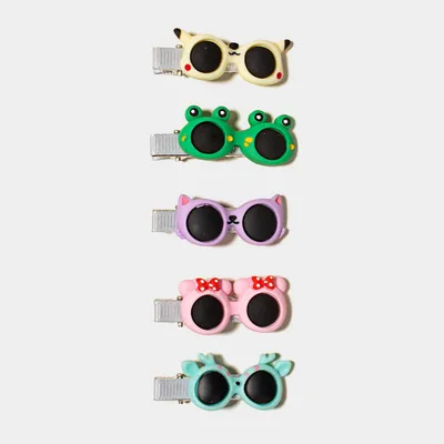 Glasses Hair Accessory, Broken Hairpins, Cartoon Duckbill Clips