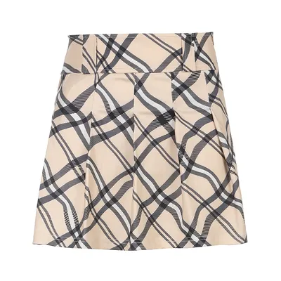 Vintage Plaid Print High-waist Pleated Skirt