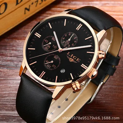 Casual waterproof quartz watch