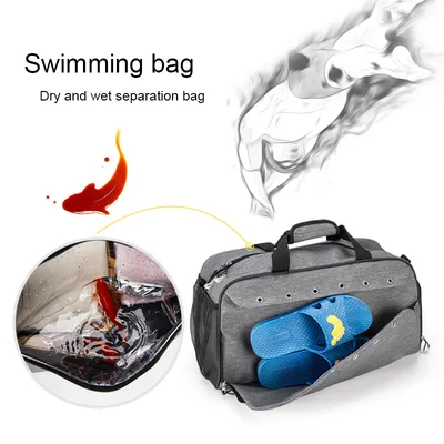 Sports Gym Bag Travel Duffel Bag With Shoes Compartment And Dry Wet Separation Layer For Men Women Outdoor Climbing Fitness Yoga